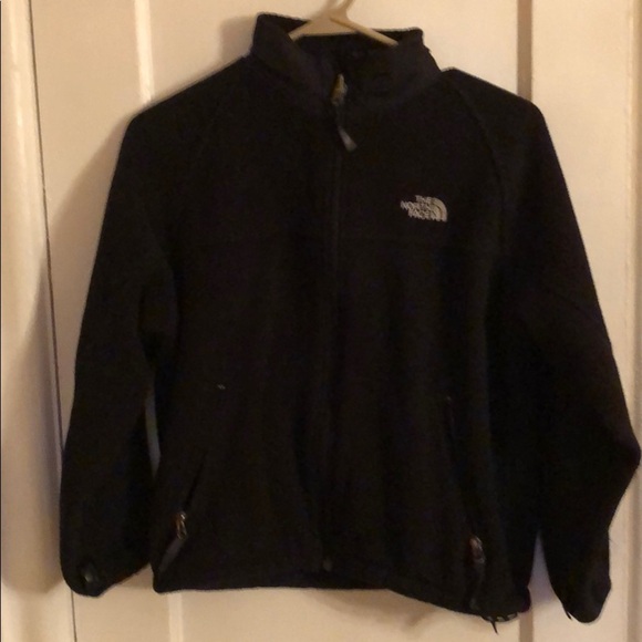 THE NORTH FACE FLEECE GIRLS ZIP UP JACKET LARGE 17in Pit X 20in Shoulder to Hem - Picture 3 of 8